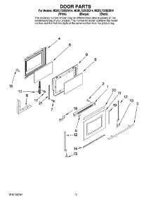 05 - Door Parts parts for Maytag Range MGRL752BDB14 from AppliancePartsPros.com