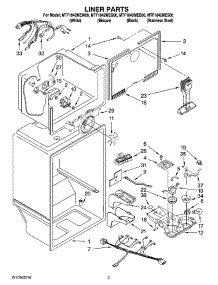 03 - Liner Parts parts for Maytag Refrigerator MTF1842MEW00 from AppliancePartsPros.com