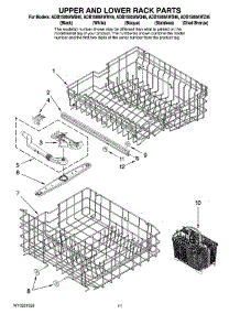 09 - Upper And Lower Rack Parts parts for Maytag Dishwasher ADB1500AWZ46 from AppliancePartsPros.com