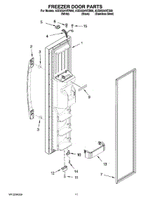 07 - Freezer Door Parts parts for Maytag Refrigerator ASD2524VES00 from AppliancePartsPros.com