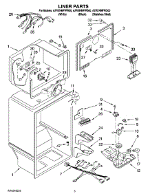 03 - Liner Parts parts for Maytag Refrigerator A2RXNMFWS00 from AppliancePartsPros.com