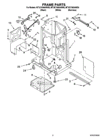 02 - Frame Parts parts for Maytag Compactor MTUC7000AWW0 from AppliancePartsPros.com