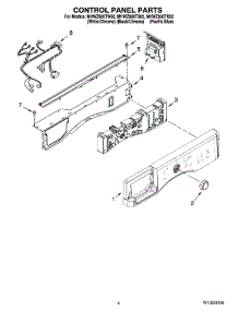 03 - Control Panel Parts parts for Maytag Washer MHWZ600TB02 from AppliancePartsPros.com