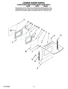 06 - Lower Door Parts parts for Maytag Range MGR6775BDW13 from AppliancePartsPros.com