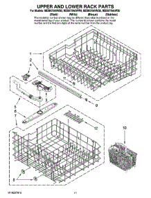 09 - Upper And Lower Rack Parts parts for Maytag Dishwasher MDB6759AWB0 from AppliancePartsPros.com