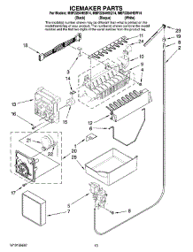 08 - Icemaker Parts, Optional Parts parts for Maytag Refrigerator MBF2254HEW14 from AppliancePartsPros.com