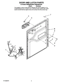 03 - Door And Latch Parts parts for Maytag Dishwasher MDBH985AWS0 from AppliancePartsPros.com