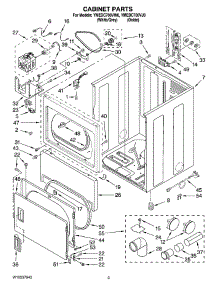 02 - Cabinet Parts parts for Maytag Dryer YMEDC700VJ0 from AppliancePartsPros.com