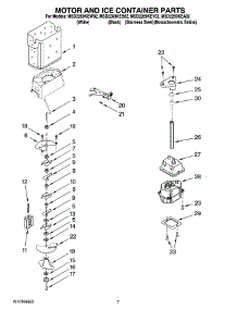 05 - Motor And Ice Container Parts parts for Maytag Refrigerator MSD2269KEY02 from AppliancePartsPros.com