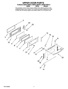 05 - Upper Door Parts parts for Maytag Range MGR6775BDB13 from AppliancePartsPros.com