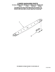 04 - Lower Washarm Parts parts for Maytag Dishwasher MDB7851AWS0 from AppliancePartsPros.com
