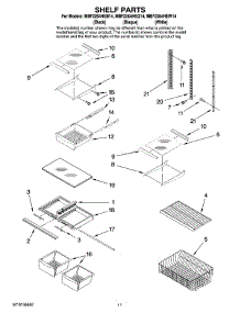 07 - Shelf Parts parts for Maytag Refrigerator MBF2254HEQ14 from AppliancePartsPros.com