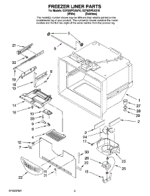 02 - Freezer Liner Parts parts for Maytag Refrigerator G37025PEAS10 from AppliancePartsPros.com