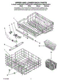 09 - Upper And Lower Rack Parts parts for Maytag Dishwasher MDB6702AWS10 from AppliancePartsPros.com