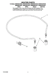05 - Heater Parts parts for Maytag Dishwasher MDBH965AWB41 from AppliancePartsPros.com