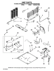 05 - Unit Parts parts for Maytag Refrigerator MTB2254EEB00 from AppliancePartsPros.com