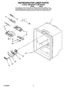 02 - Refrigerator Liner Parts parts for Maytag Refrigerator ABB192ZDEW14 from AppliancePartsPros.com