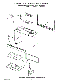 06 - Cabinet And Installation Parts parts for Maytag Microwave MMV6180WW0 from AppliancePartsPros.com