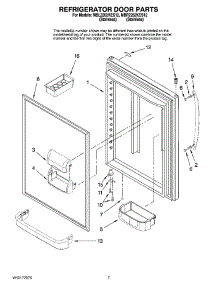 05 - Refrigerator Door Parts parts for Maytag Refrigerator MBR2262KES12 from AppliancePartsPros.com