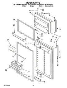02 - Door Parts parts for Maytag Refrigerator MTF1842EES01 from AppliancePartsPros.com