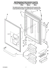 05 - Refrigerator Door Parts parts for Maytag Refrigerator ABB2522FEQ11 from AppliancePartsPros.com