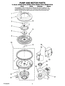 08 - Pump And Motor Parts parts for Maytag Dishwasher MDB6601AWB46 from AppliancePartsPros.com