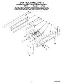 02 - Control Panel Parts parts for Maytag Range MER6757BAW14 from AppliancePartsPros.com