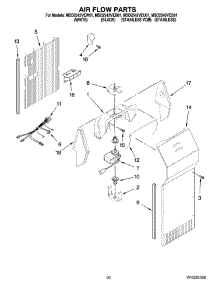 12 - Air Flow Parts, Optional Parts (Not Included) parts for Maytag Refrigerator MSD2542VEU01 from AppliancePartsPros.com