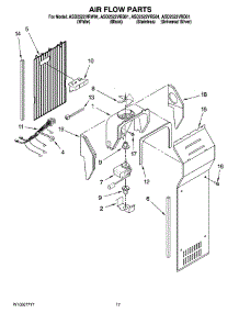 10 - Air Flow Parts parts for Maytag Refrigerator ASD2522VRW01 from AppliancePartsPros.com