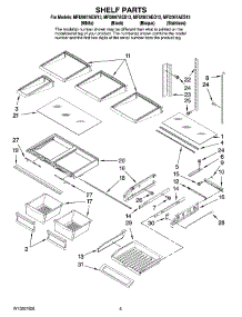 03 - Shelf Parts parts for Maytag Refrigerator MFI2067AES13 from AppliancePartsPros.com