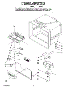 02 - Freezer Liner Parts parts for Maytag Refrigerator PBB1951HEW14 from AppliancePartsPros.com