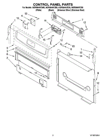 02 - Control Panel Parts parts for Maytag Range AGR5844VDD0 from AppliancePartsPros.com