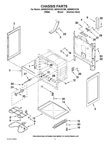 03 - Chassis Parts parts for Maytag Range AER5822VCS0 from AppliancePartsPros.com