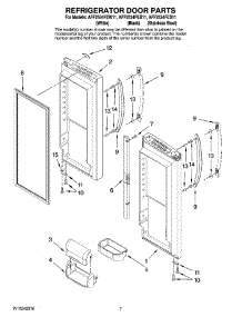05 - Refrigerator Door Parts parts for Maytag Refrigerator AFF2534FEW11 from AppliancePartsPros.com