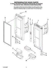 04 - Refrigerator Door Parts parts for Maytag Refrigerator MFD2562VEM10 from AppliancePartsPros.com