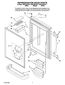 04 - Refrigerator Door Parts parts for Maytag Refrigerator ABB1922FEW11 from AppliancePartsPros.com