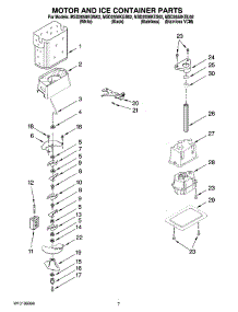 05 - Motor And Ice Container Parts parts for Maytag Refrigerator MSD2658KEU02 from AppliancePartsPros.com