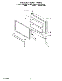 06 - Freezer Door Parts, Optional Parts (Not Included) parts for Maytag Refrigerator MTB1954EEW00 from AppliancePartsPros.com
