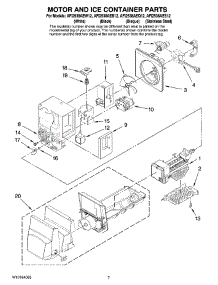 04 - Motor And Ice Container Parts parts for Maytag Refrigerator AFI2538AES12 from AppliancePartsPros.com