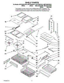 07 - Shelf Parts parts for Maytag Refrigerator MFF2258VEA10 from AppliancePartsPros.com