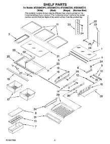 03 - Shelf Parts parts for Maytag Refrigerator AFI2538AEW13 from AppliancePartsPros.com