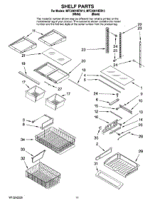 06 - Shelf Parts parts for Maytag Refrigerator MFC2061HEB13 from AppliancePartsPros.com
