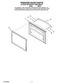 03 - Freezer Door Parts parts for Maytag Refrigerator MFF2558KEW11 from AppliancePartsPros.com
