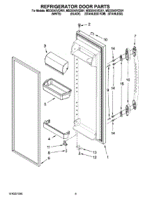 06 - Refrigerator Door Parts parts for Maytag Refrigerator MSD2542VEW01 from AppliancePartsPros.com