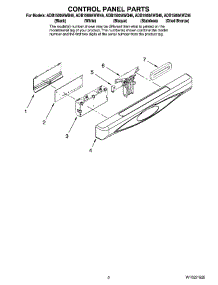 02 - Control Panel Parts parts for Maytag Dishwasher ADB1500AWS46 from AppliancePartsPros.com