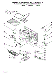 03 - Interior And Ventilation Parts parts for Maytag Microwave MMV5165BAB15 from AppliancePartsPros.com