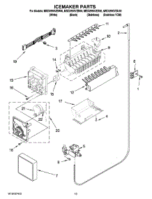 12 - Icemaker Parts, Optional Parts (Not Included) parts for Maytag Refrigerator MSD2550VEB00 from AppliancePartsPros.com