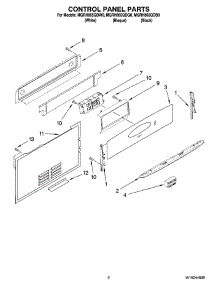 02 - Control Panel Parts parts for Maytag Range MGRH865QDB0 from AppliancePartsPros.com