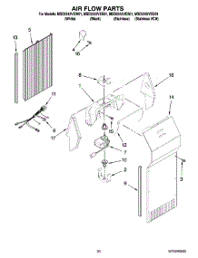 12 - Air Flow Parts, Optional Parts (Not Included) parts for Maytag Refrigerator MSD2242VEW01 from AppliancePartsPros.com
