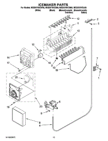 12 - Icemaker Parts parts for Maytag Refrigerator MSD2576VEM00 from AppliancePartsPros.com